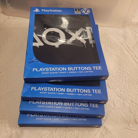 Playstation Black Cotton Boxed Tee XL T Shirt - Picture 2 of 12